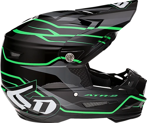 6D HELMETS - ATR-2 Helmet - Phase - Black/Green