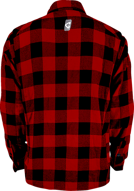 GERBING HEATED CLOTHING - 7 V Battery Heated Flannel Shirt - Red/Black