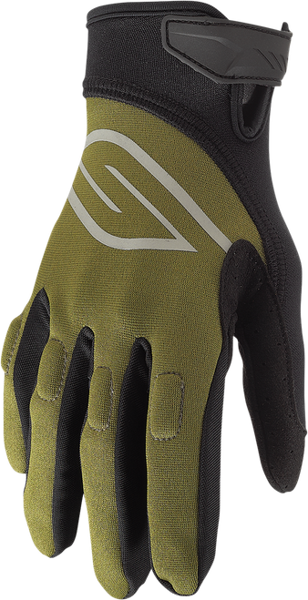 SLIPPERY - Circuit Gloves - Olive/Black