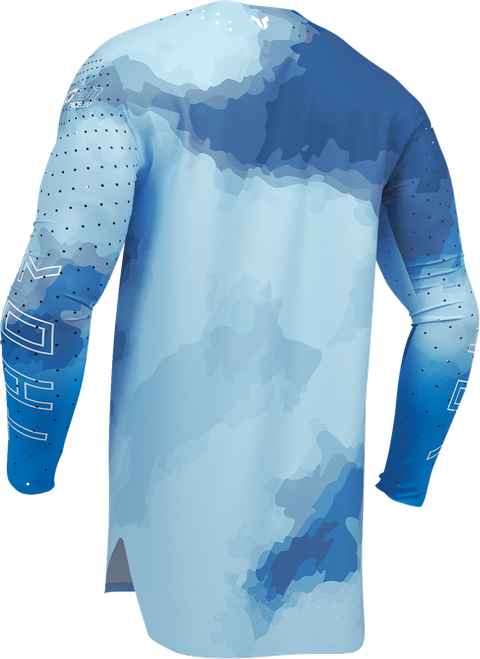 THOR - Sportmode Carbon Jersey - Electric Blue/Powder Blue