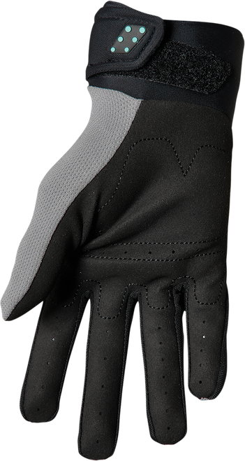 THOR - Spectrum Gloves - Gray/Black/Mint