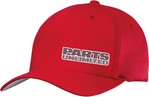 THROTTLE THREADS - Parts Unlimited Curved Bill Hat - Red