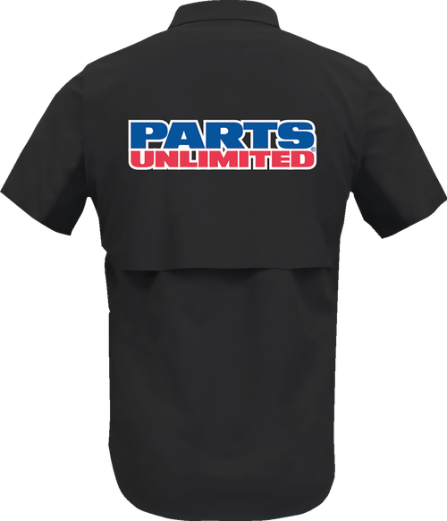 THROTTLE THREADS - Parts Unlimited Vented Shop Shirt - Black