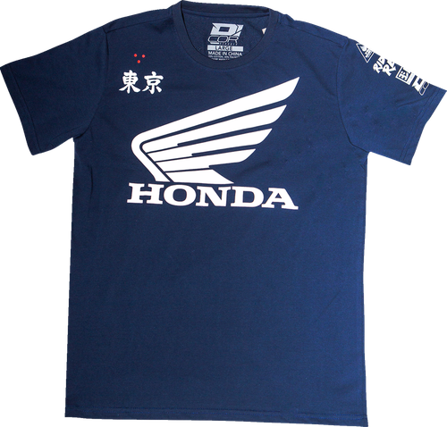 D'COR VISUALS - Honda Factory T-Shirt - Navy