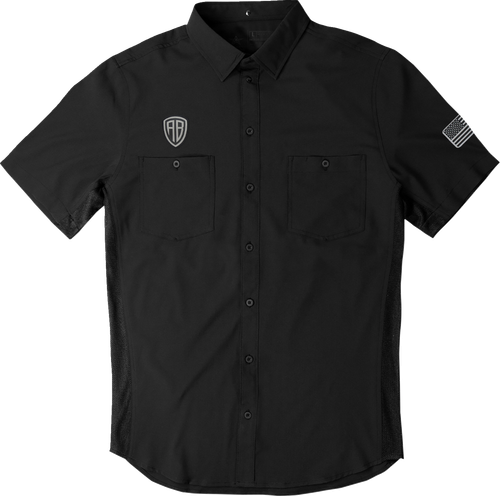 AMERICAN BIKER - Let's Ride Vented Shirt - Black/Gray
