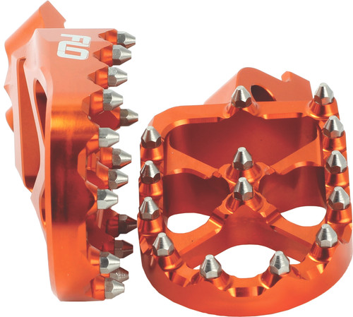 PRO SERIES FOOT PEGS ORANGE KTM/HUS