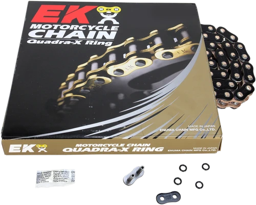 EK - 520ZVX3-150KG - 520 ZVX3 - Sportbike Chain - 150 Links - Black/Gold