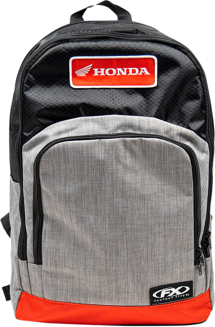 FACTORY EFFEX - 23-89310 - Honda Standard Backpack - Black/Gray/Red