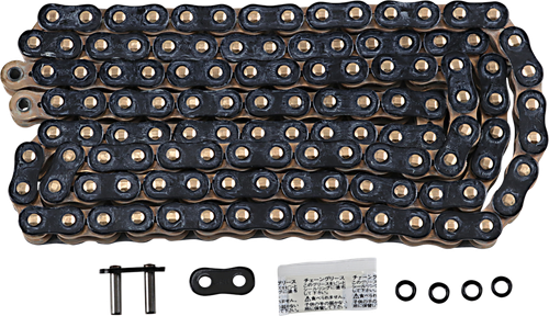 EK - 525ZVX3-120KG - 525 ZVX3 - Sportbike Chain - 120 Links - Black/Gold
