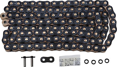 EK - 525ZVX3-120KG - 525 ZVX3 - Sportbike Chain - 120 Links - Black/Gold