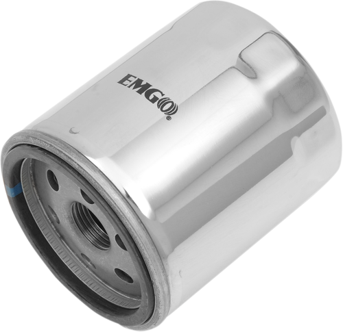 EMGO - 10-82442 - Oil Filter - Chrome - Buell/Harley-Davidson