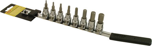 CRUZTOOLS - ME38HBS - Socket Bit Set - Hex - Metric