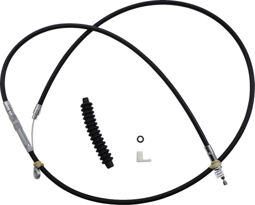 DRAG SPECIALTIES - 0652-1918 - High-Efficiency Black Vinyl Clutch Cable - 65"