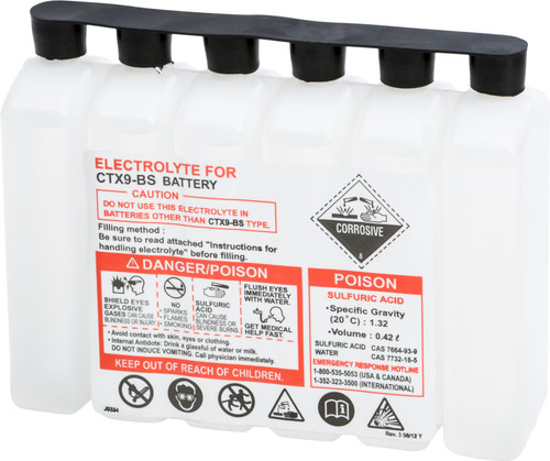 SEALED BATTERY ELECTROLYTE PACK 420CC