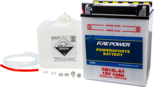 BATTERY W/ACID CB14L-A1 12V HEAVY DUTY