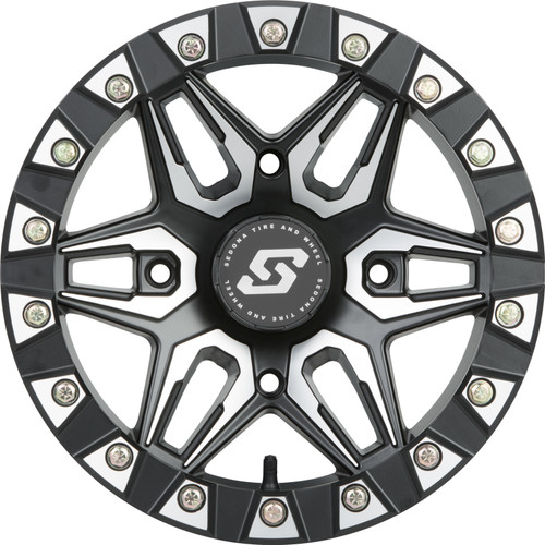 SPLIT 6 BDLK WHEEL 14X7 4/137 5+2 (+10MM) BLK/MACHINED