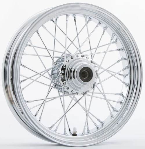 FR 40-SPK SD CHROME 16X3.5 FLST-HUB 3/4" AXL 00 LTR