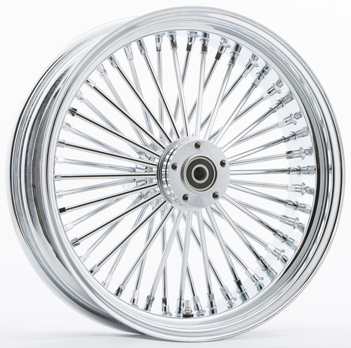 RR 48-SPK CHROME 18X5.5 WIDE-HUB 1" AXL 00 LTR