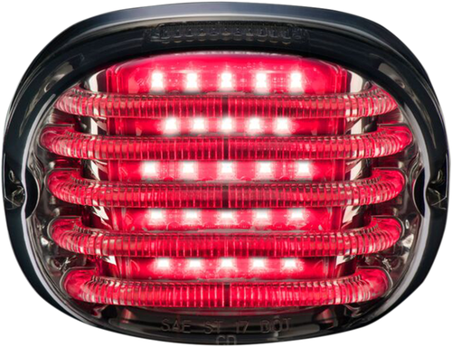 CUSTOM DYNAMICS - PB-TL-SBW-S - Taillight - with License Plate Illumination Window - Smoke