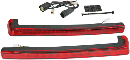 CUSTOM DYNAMICS - PB-TP-ARM-14R - LED Run/Brake/Turn Tour-Pak Arms - Red Lens - '14-'25