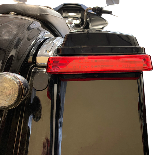 CUSTOM DYNAMICS - PB-SBSEQ-BCM4CR - Saddlebag LED Lights - Sequential - Chrome/Red