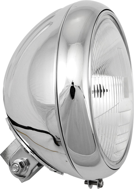 7" HEADLIGHT GROOVED 60/55W CHROME