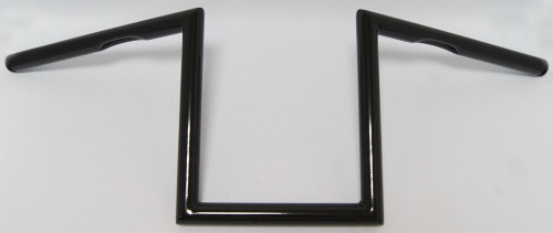 1" Z-BAR DIMPLED 10" GLOSS BLACK