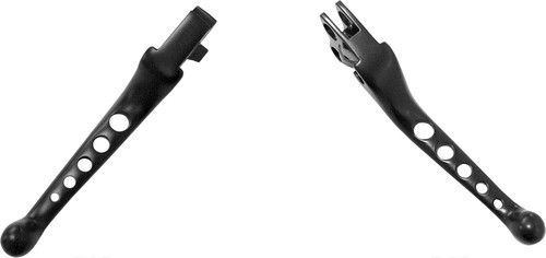 5-HOLE LEVER SET BLACK BIG TWIN 07-17