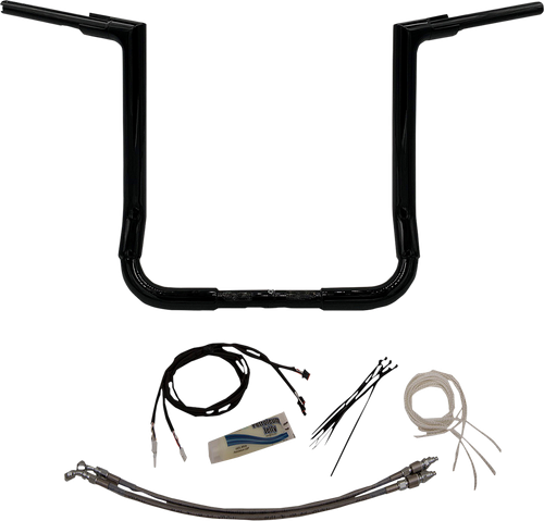 FAT BAGGERS INC. - 609216-B - 1-1/2" EZ Install Flat Top Handlebar Kit - '14-'20 Harley-Davidson Electra Glide Ultra Classic Low FLHTCUL
