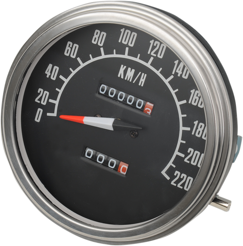 DRAG SPECIALTIES - 2210-0346 - 5" FL-Style 2:1 Speedometer - '47-'84 Harley-Davidson Electra Glide Heritage, Electra Glide Classic, Electra Glide Special