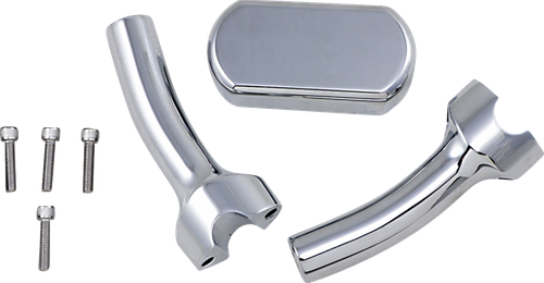 LA CHOPPERS - LA-7442-05 - Solid Handlebar Riser & Top Clamp Kit