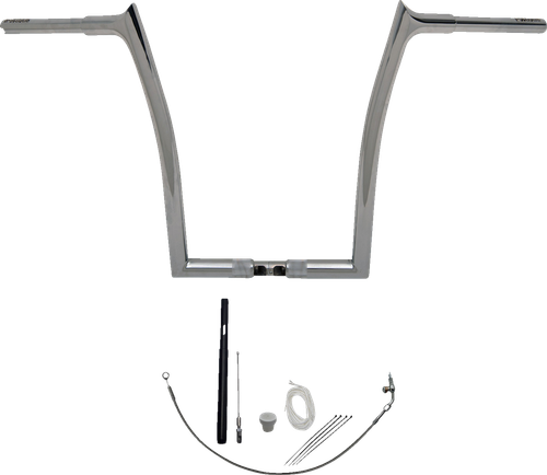 FAT BAGGERS INC. - 919916 - 1-1/4" EZ Install Pointed Top Handlebar Kit - '21-'25 Harley-Davidson Road Glide Police FLTRXP, Road Glide Special