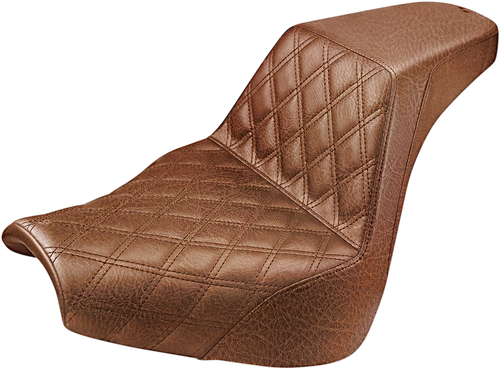 SADDLEMEN - 818-31-172BR - Step-Up Seat — Front Lattice Stitch - '18-'20 Harley-Davidson Breakout 107
