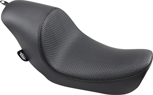 DRAG SPECIALTIES SEATS - 0803-0545 - 3/4 Low Solo Seat — Basketweave - '06-'17 Harley-Davidson Dyna 35th Anniversary Super Glide, Super Glide Custom
