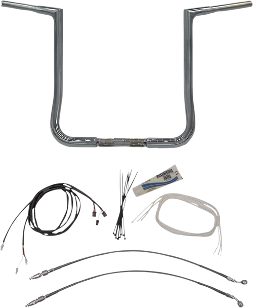 FAT BAGGERS INC. - 709216 - 1-1/4" EZ Install Flat Top Handlebar Kit - '14-'20 Harley-Davidson Electra Glide Ultra Classic Low FLHTCUL