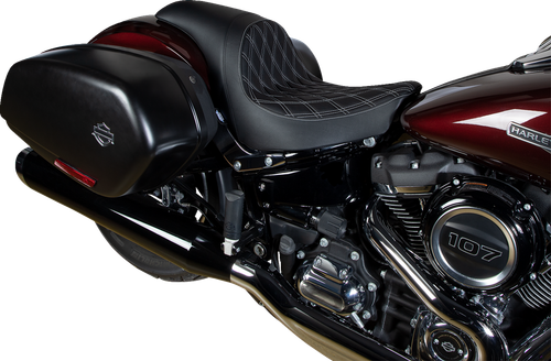 DRAG SPECIALTIES SEATS - 0802-1518 - Predator Seat - '18-'23 Harley-Davidson Low Rider ST 117, Sport Glide 107, Low Rider S 117