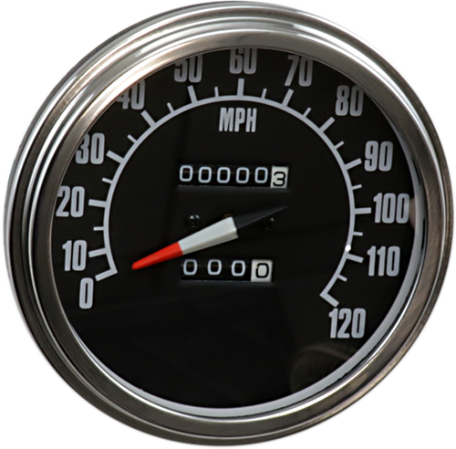 DRAG SPECIALTIES - DS-243901 - 5" FL-Style 2240:60 Speedometer with Reed Switch - '91-'95 Harley-Davidson Heritage Softail Nostalgia, Heritage Softail Classic