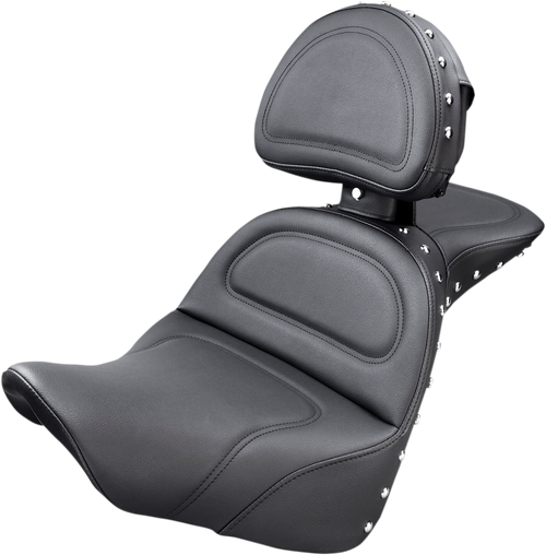 SADDLEMEN - 818-27-040 - Explorer Special Seat — Includes Backrest - '18-'24 Harley-Davidson Breakout 117, Fat Boy 107