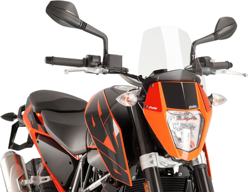 PUIG HI-TECH PARTS - 6009W - New Generation Windscreen - '12-'19 KTM Duke R, Duke