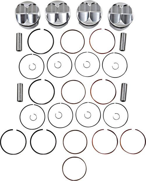 JE PISTONS - 153766 - Piston Kit - '97-'03 Honda Super Blackbird