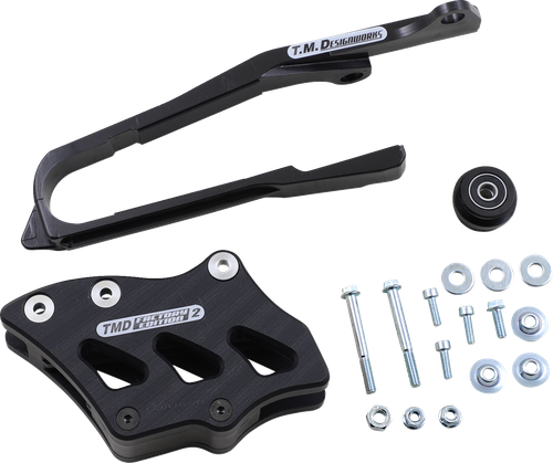 T.M. DESIGNWORKS - SCP-OR4-BK - Chain Guide and Slider Kit - '10-'18 Suzuki RMZ250, RMZ450