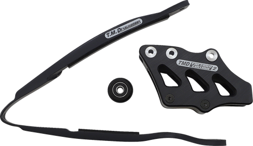 T.M. DESIGNWORKS - YCP-K19-BK - Chain Guide and Slider Kit - '18-'25 Yamaha YZ450FX, YZ250FX, YZ250F
