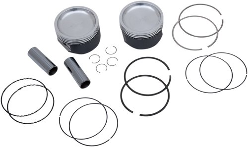 WOSSNER - K8877D500-2 - Piston Kit for 4 Stroke - '05-'17 Polaris Sportsman 800 LE Browning Hunter Ed., Sportsman 800 EFI 6x6 Big Boss