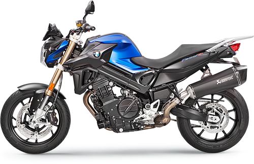 AKRAPOVIC - S-B8SO7-HZAABL - Slip-On Line Muffler - '09-'19 BMW F800GT, F800R