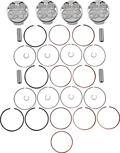 JE PISTONS - 255720 - Piston Kit - '06-'07 Suzuki GSX-R600