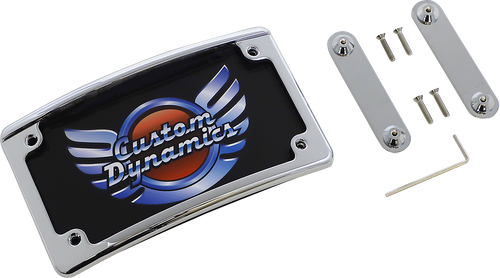 CUSTOM DYNAMICS - LPF-RAD-CVO-C - License Plate Frame - LED - Chrome