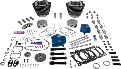 S&S CYCLE - 310-1398 - 129" Power Package Engine Performance Kit - '17-'25 Harley-Davidson Electra Glide Police  FLHTPI, Softail Low Rider ST FXLRST