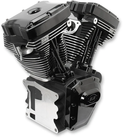 S&S CYCLE - 310-0900A - T124 High Compression Long Block Engine - '06-'17 Harley-Davidson Dyna 35th Anniversary Super Glide, Screamin Eagle Dyna