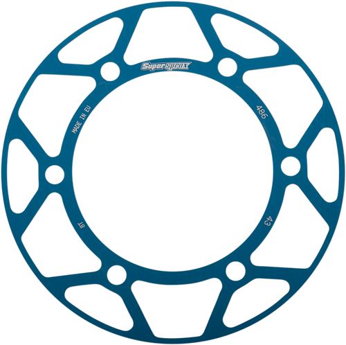 SUPERSPROX - RACD-486-43-BLU - Edge Sprocket Insert - '85-'22 Kawasaki, Suzuki, Yamaha, and Honda FourTrax Type, 600 C Ninja R, 600 B Ninja