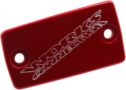 WORKS CONNECTION - 21-067 - Anodized Billet Aluminum Front Brake Reservoir Cover - '18-'25 Husqvarna TE 150i, TE 250i, TE 300i